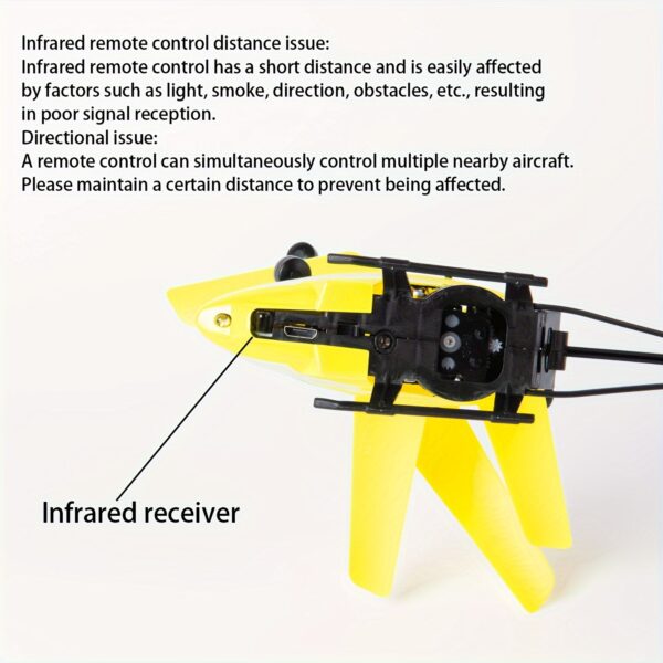 Drone com Sensor Infravermelho Recarregável por USB - Controlado por Gestos, Decolagem com Um Botão, Perfeito para Presentes de Halloween e Natal (Pilhas Não Incluídas) - Imagem 3