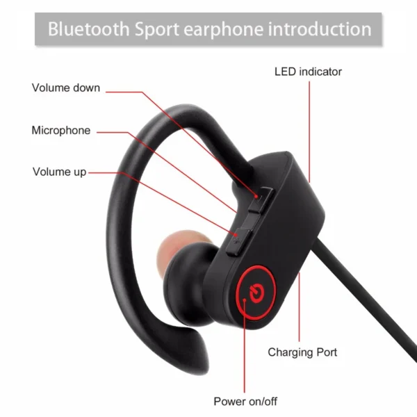 Fone de ouvido bluetooth para lg lotus fones de ouvido com microfone sem fio fone fone de ouvido bluetooth U8 earphone bluetooth earphone 4.1 Earphones 3D Stereo Phones handsfree - Imagem 3