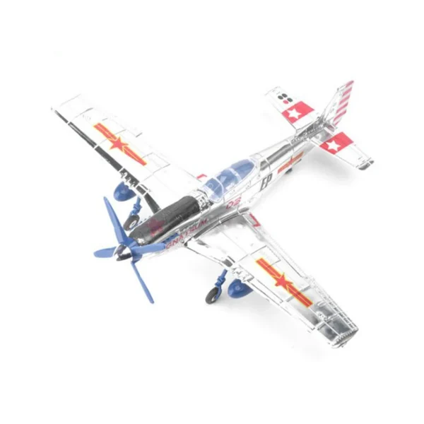 Brinquedo militar do enigma do lutador, presentes plásticos do brinquedo de DIY, enigma do furacão, WWII, 4D, BF109, F4U, P51, 1:48 - Imagem 8