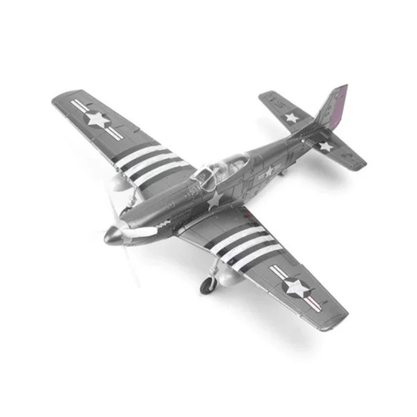 Brinquedo militar do enigma do lutador, presentes plásticos do brinquedo de DIY, enigma do furacão, WWII, 4D, BF109, F4U, P51, 1:48 - Imagem 14