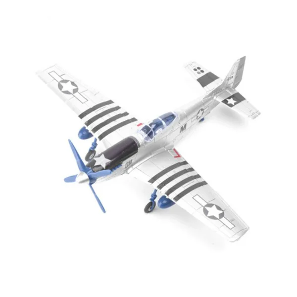 Brinquedo militar do enigma do lutador, presentes plásticos do brinquedo de DIY, enigma do furacão, WWII, 4D, BF109, F4U, P51, 1:48 - Imagem 16