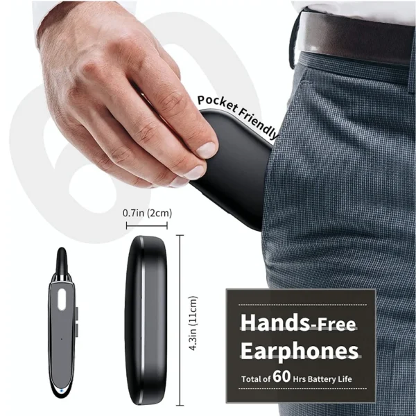 Fones de ouvido sem fio com microphon bluetooth fone de ouvido escritório fone de ouvido fone de ouvido com microfono negócios auriculares - Imagem 5