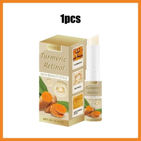 Cúrcuma Retinol Beauty Stick Creme Facial Clareador Melanina Hidratante Lifting de Rugas Rejuvenescedor Clareamento da Pele Cosméticos Coreanos - Imagem 10