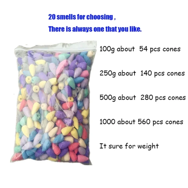 T 100g/200g/500g/1kg torre de refluxo natural cones de incenso indiana refluxo cone incenso sândalo lavanda fragrância doméstica - Imagem 6
