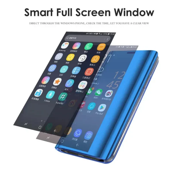 Estojos de telefone espelhado para Samsung Galaxy, armadura à prova de choque, capa de couro, 5G, A35, A25, A15, A54, A53, A52, A34, A14, A32, A13, A51, A73 - Imagem 6