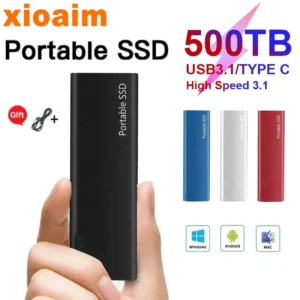 Disco rígido SSD externo portátil, Disco Flash Original para Xiami, Tipo C USB 3.1, 128TB, 2TB, 30TB, 64TB