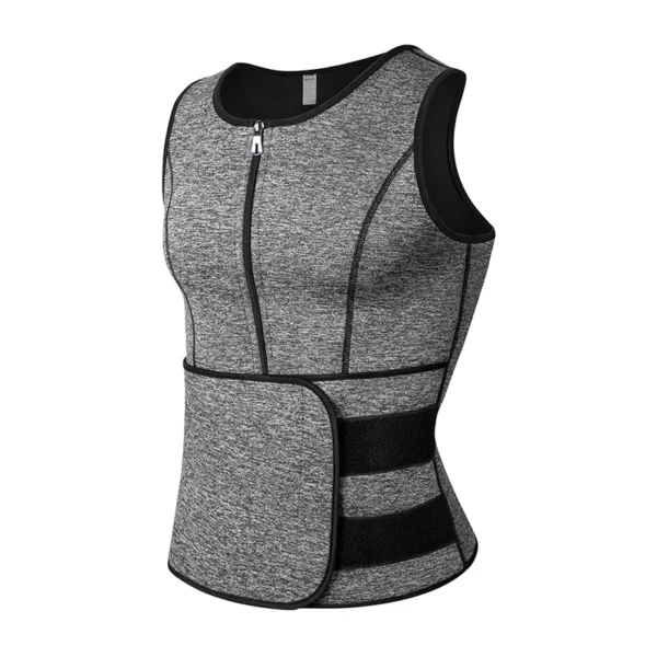 Neoprene sauna suor colete cintura formador corset corpo shaper zíper emagrecimento tanque superior queimador de gordura treino perda de peso shapewear - Imagem 7