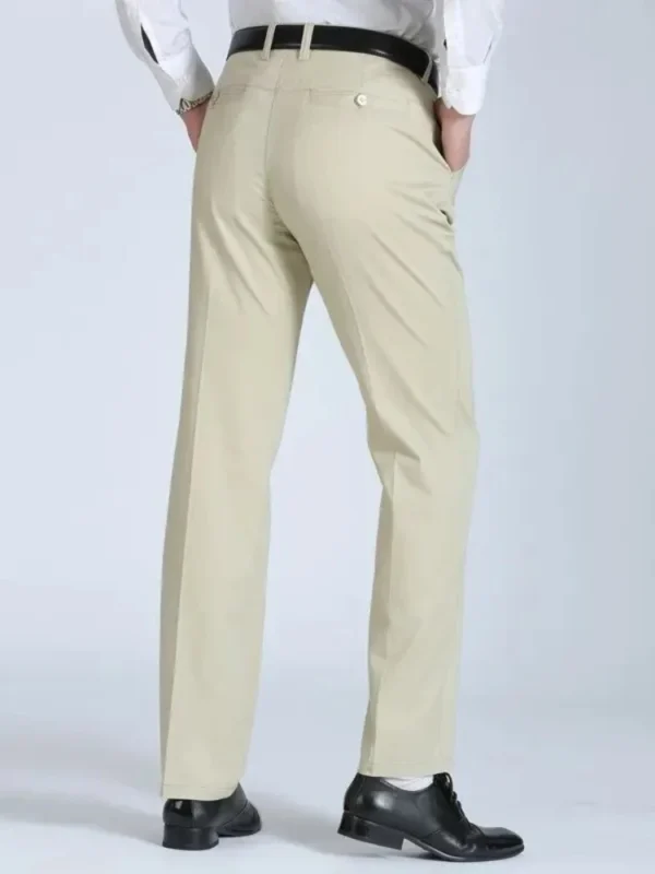 100% Algodão Verão Fino Terno Calças Masculinas Casual Outono Grosso Clássico Negócios Moda Calças Elásticas Roupas Masculinas de Marca KOACUS - Imagem 6