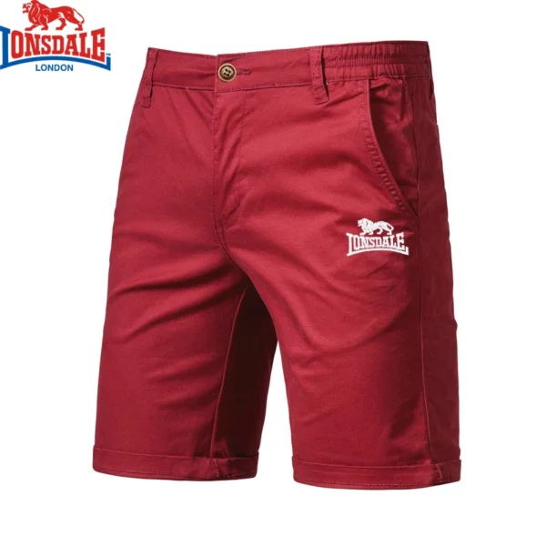 Shorts de verão LONSDAL bordados 100% algodão para homens de alta qualidade casual negócios social elástico na cintura praia shorts - Imagem 11