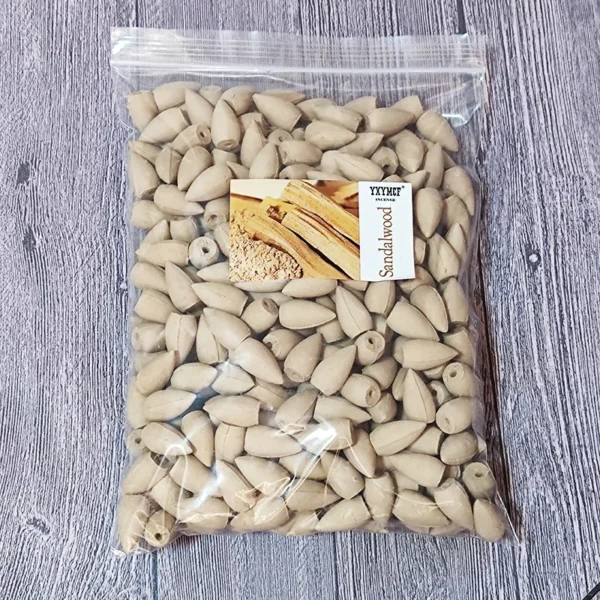 T 100g/200g/500g/1kg torre de refluxo natural cones de incenso indiana refluxo cone incenso sândalo lavanda fragrância doméstica - Imagem 12