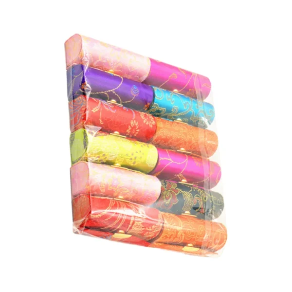 12pçs caixa de armazenamento de batom, garrafa diy, suporte feminino, bálsamo de transporte, seda vintage para mulheres com espelho portátil miss
