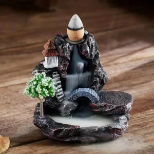 Inovador Cachoeira Backflow Incenso Queimador, Aromaterapia Ornamento, Home Decor para Office Yoga