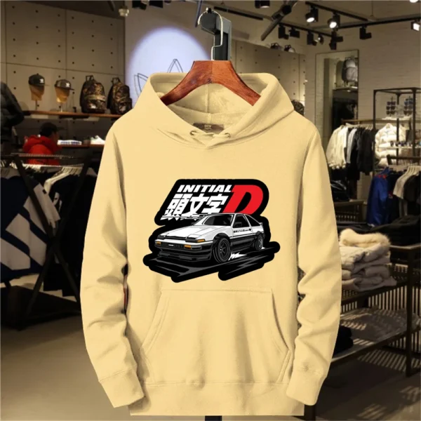 "Initial D" 2024 Moda Masculina Padrão de Corrida da Moda Estampado Roupas Masculinas Camisa Esportiva de Lazer de Inverno Roupas Entusiastas - Imagem 3