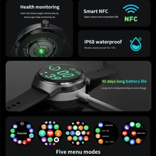 Relogio Digital Huawei GT4 PRO Smart Watch - Imagem 4
