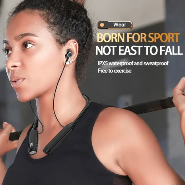 Fones de ouvido sem fio TWS Super Power, faixa Bluetooth, fones magnéticos, display LED, fone de ouvido esportivo, estéreo com microfone - Imagem 2