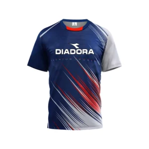 Novas roupas esportivas de badminton de manga curta fitness roupas de tênis 2023 Novas roupas de ciclismo Dona Men respiráveis ​​com absorção de suor