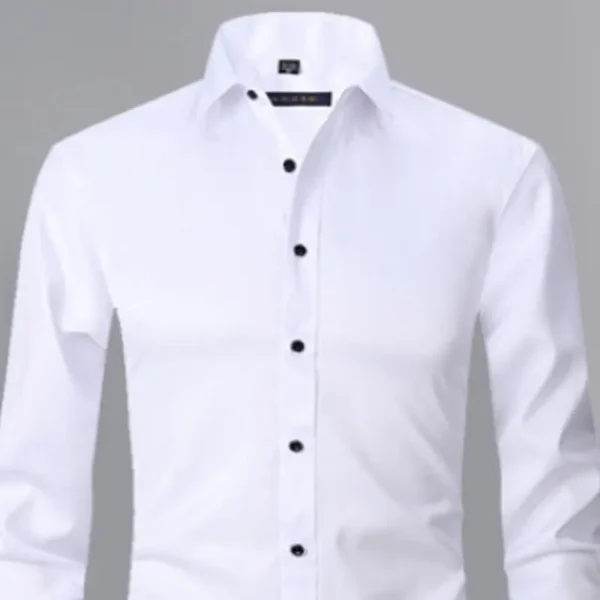 Camisa de manga longa masculina de algodão 6XL 8XL primavera verão formal alta qualidade casual wear respirável moda cor sólida plus size - Imagem 5