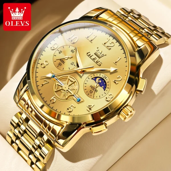 Relógio OLEVS 2900 Moon Phase Watch - Imagem 9