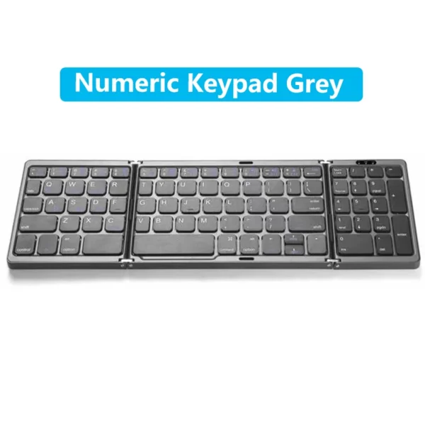 Teclado Bluetooth sem fio dobrável com Touchpad, teclado portátil para Smartphone, Android, IOS, Mac, Windows, Novo - Imagem 11