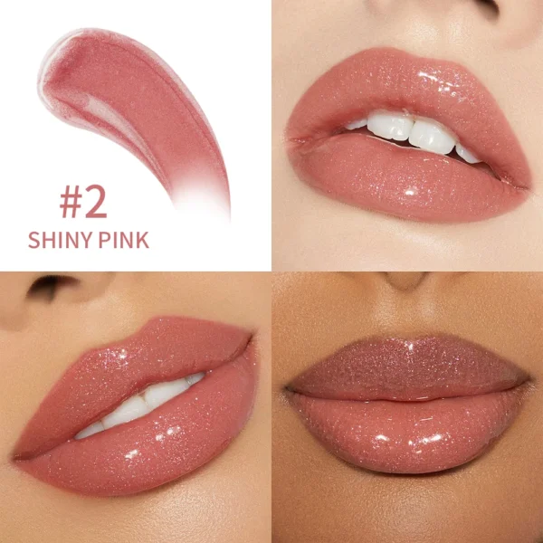 8 Cores Gloss Universal Lip Luminizer Hidratante Leve Brilho Labial Líquido Duradouro Batom Gloss Regula Lábios Pele - Imagem 5