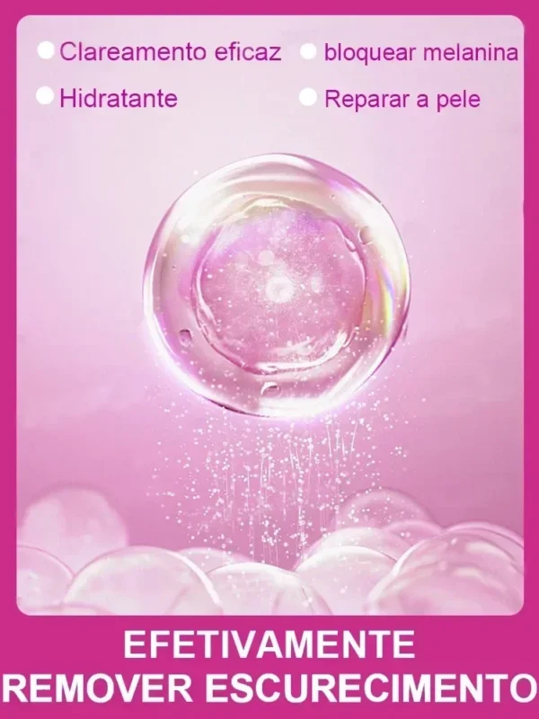 Creme Clareador Partes Íntimas Axilas Clarear Sérum Bumbum Joelho Remover Melanina Clarear Cuidados de Beleza Melanina - Imagem 5