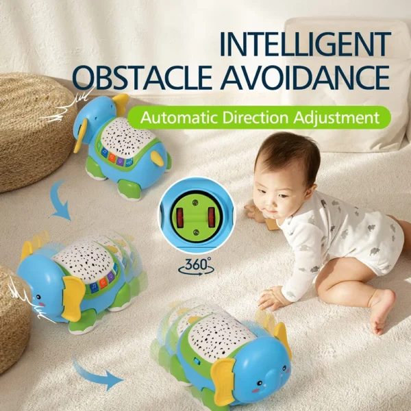 Brinquedo Baby Crawling Toys Musical Elephant - Imagem 4