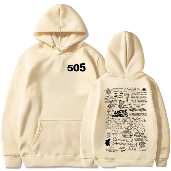 505 Moletom com capuz Arctic Monkeys Música Moletom com capuz Arctic Monkeys Produtos Presente para fãs do Arctic Monkeys Moletom Tops Streetwear Unissex - Imagem 6