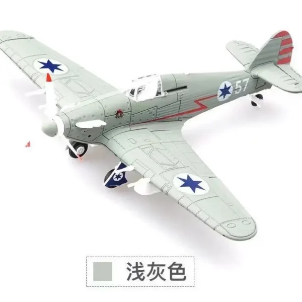 Brinquedo militar do enigma do lutador, presentes plásticos do brinquedo de DIY, enigma do furacão, WWII, 4D, BF109, F4U, P51, 1:48 - Imagem 29