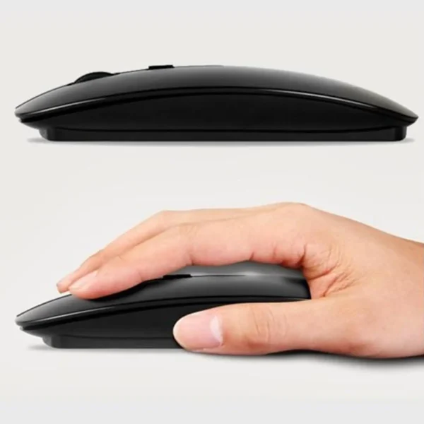 Mouse sem fio bluetooth 5.0, silencioso, ergonômico, óptico, para apple pc, ipad, atacado - Imagem 3