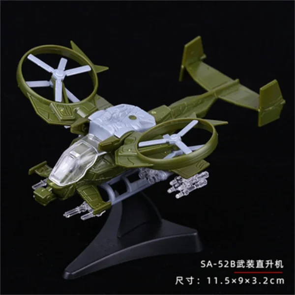 Mini modelo de montagem de avião, ornamento militar lutador, JH-7, SU-33, J-11, SU-47, KJ-2000, WZ-9, SA-52B, WZ-10,,, 8 estilos - Imagem 12