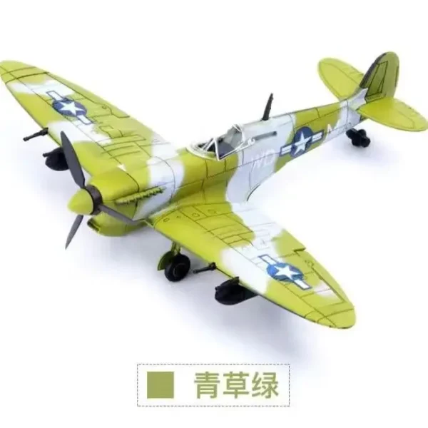 Brinquedo militar do enigma do lutador, presentes plásticos do brinquedo de DIY, enigma do furacão, WWII, 4D, BF109, F4U, P51, 1:48 - Imagem 32