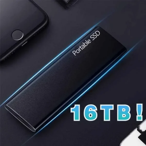 Disco rígido SSD externo portátil, Disco Flash Original para Xiami, Tipo C USB 3.1, 128TB, 2TB, 30TB, 64TB - Imagem 4