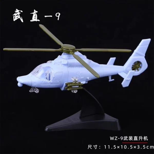 Mini modelo de montagem de avião, ornamento militar lutador, JH-7, SU-33, J-11, SU-47, KJ-2000, WZ-9, SA-52B, WZ-10,,, 8 estilos - Imagem 13