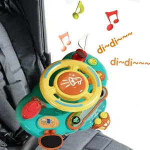 Brinquedo Baby Toy Electric Simulate Driving Car Copilot