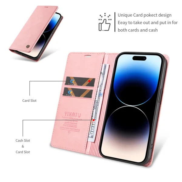 Estojo de couro para Samsung Galaxy, tampa do telefone de carteira, A12, A13, A14, A15, A22, A23, A24, A25, A32, A33, A34, A35, A52S, A53, a54, A55, A72, A73 - Imagem 4