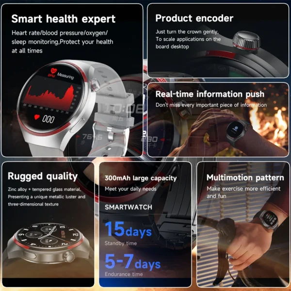 Relogio Digital Huwei 2024 New GT4 PRO Smart Watch - Imagem 5
