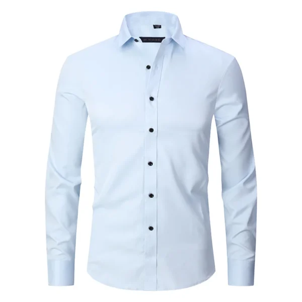 Camisa de manga longa masculina de algodão 6XL 8XL primavera verão formal alta qualidade casual wear respirável moda cor sólida plus size - Imagem 7
