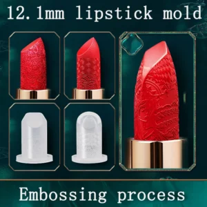 12,1 mm Flor Como Brocado Esculpido Batom Silicone Molde Diy Material Feito À Mão Ferramentas de Reparo Precisam Ser Usadas Em Combinação