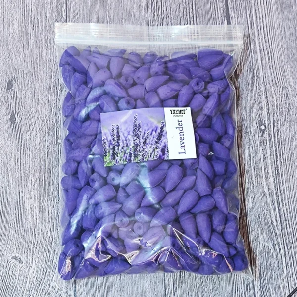 T 100g/200g/500g/1kg torre de refluxo natural cones de incenso indiana refluxo cone incenso sândalo lavanda fragrância doméstica - Imagem 10