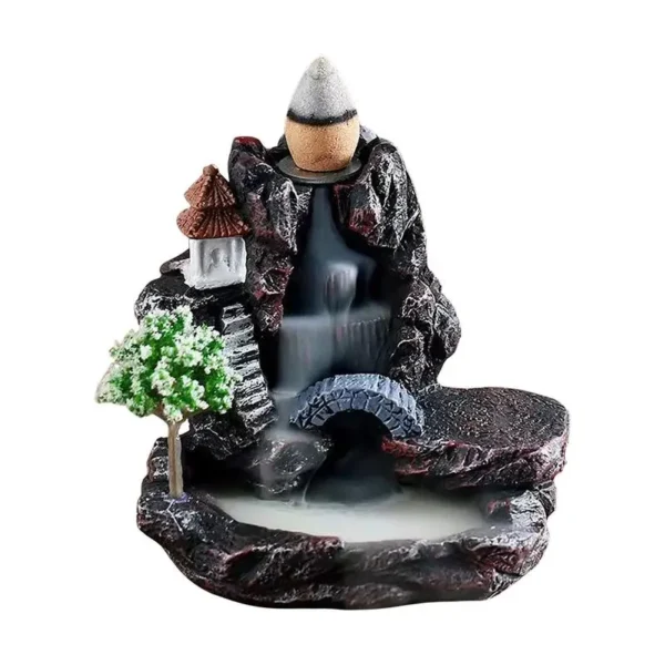 Inovador Cachoeira Backflow Incenso Queimador, Aromaterapia Ornamento, Home Decor para Office Yoga - Imagem 5