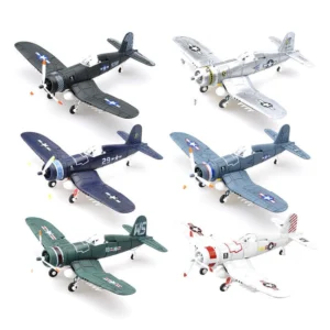 Furacão Militar Fighter, Montagem Avião Modelo, DIY Puzzle Toy, Presente De Plástico, 4D, WW2 F4U Fighter P51 BF109, 1:48