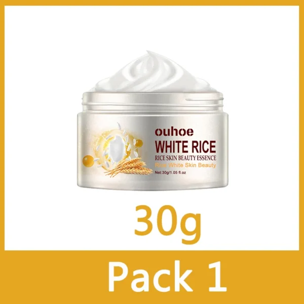 Creme facial antirrugas de arroz, tratamento para acne e melasma, pigmentação, clareamento, lifting facial, beleza, hidratante, cosméticos coreanos, 30g - Imagem 9