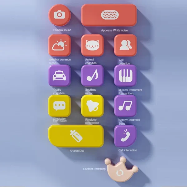 Brinquedo Baby Telephone Music Toy - Imagem 6