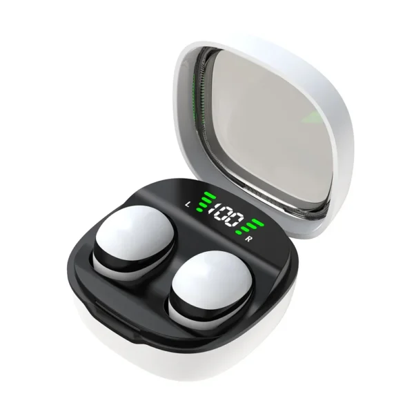 Mini Fones de Ouvido Invisíveis Sem Fio Bluetooth 5.3 Fone de Ouvido Sono Trabalho Esportes Fones de Ouvido Pequenos HiFi Estéreo Redução de Ruído Fones de Ouvido - Imagem 9