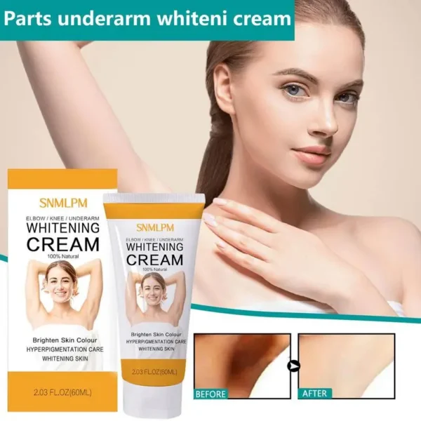 Creme Clareador para Pele Negra, Clareamento de Axilas, Áreas Íntimas, Axilas, Cuidado Corporal, Partes Particulares, Beleza, Saúde - Imagem 6