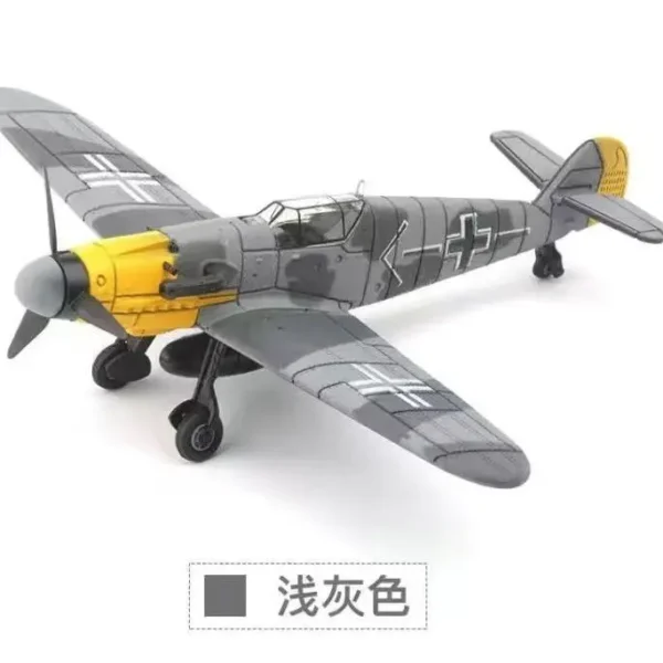 Brinquedo militar do enigma do lutador, presentes plásticos do brinquedo de DIY, enigma do furacão, WWII, 4D, BF109, F4U, P51, 1:48 - Imagem 10