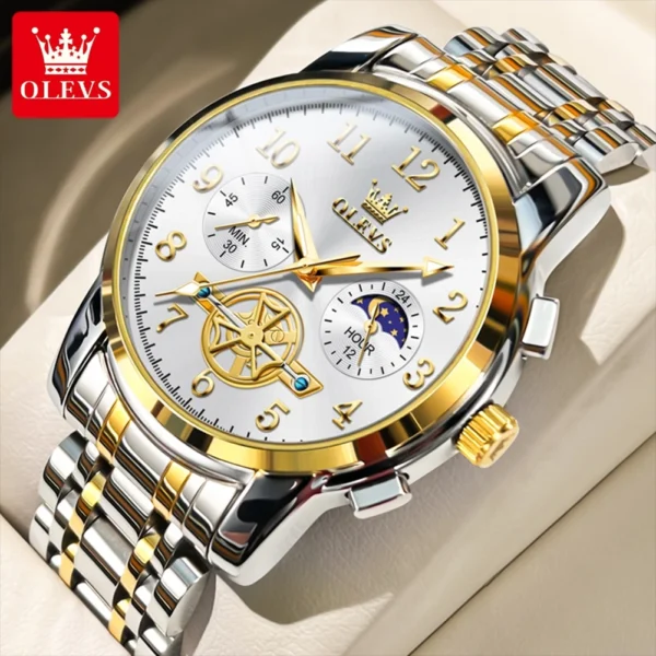 Relógio OLEVS 2900 Moon Phase Watch - Imagem 8