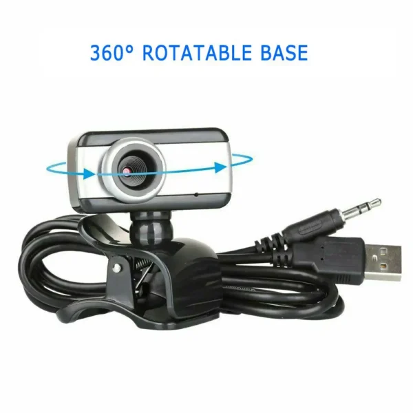 Webcam Computador Portátil, USB 2.0, Câmeras de Vídeo com Microfone, Câmera de Rede, Câmera Web Universal, Câmera PC - Imagem 2