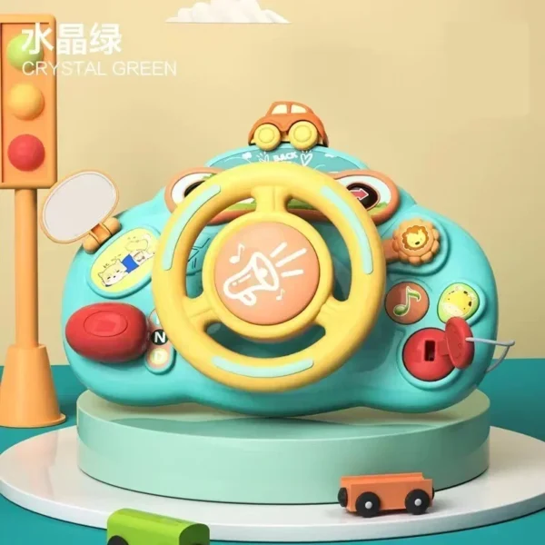 Brinquedo Baby Toy Electric Simulate Driving Car Copilot - Imagem 9