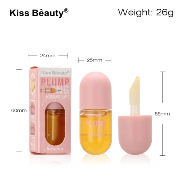 Instant Volumising Lip Serum, Colágeno Plumper, de longa duração aumenta lábios, volume batons, copos antiaderentes, cosméticos sexy - Imagem 7